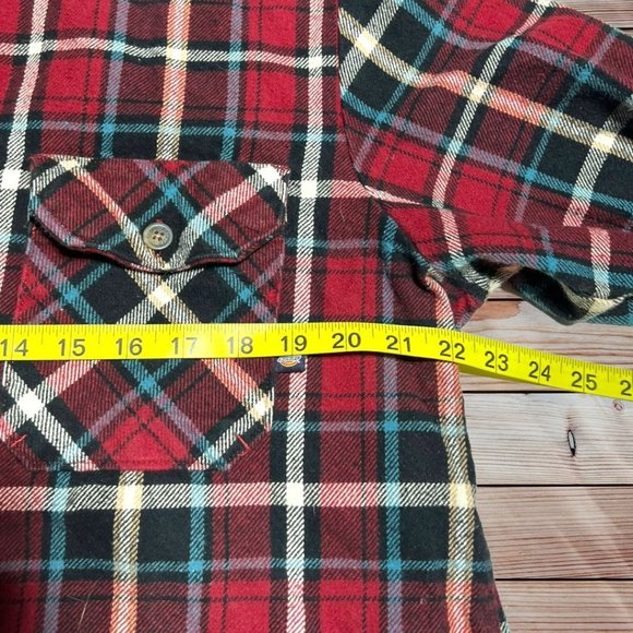 Dickies Multicolor Plaid Flannel Size Large - Picture 5 of 6